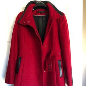 Via Spiga Red Coat Size 4
